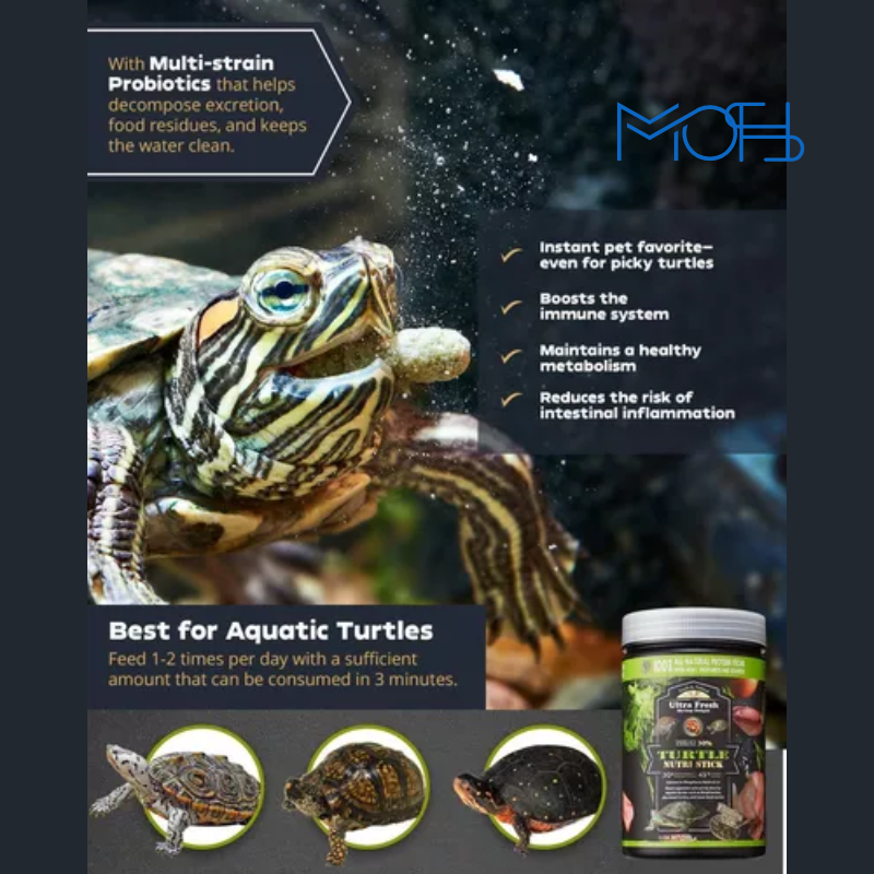 Ultra Fresh Nutri Sticks para Tortugas Acuáticas Bebé - Imagen 4