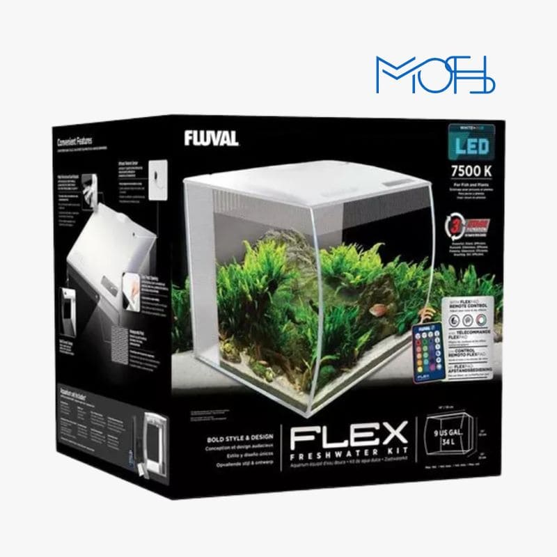 Acuario Premium Fluval Flex Curvo 34L